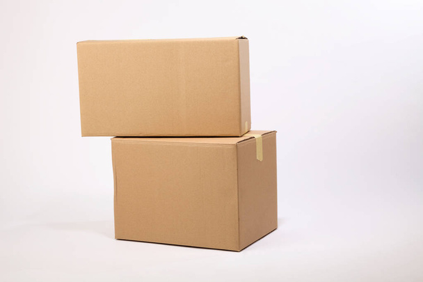 delivery cardboard boxes - 写真・画像