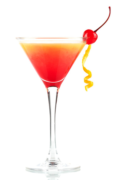 Tequila sunrise alcohol cocktail - Фото, изображение