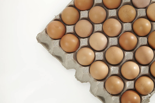 tray of chicken eggs  - Photo, Image