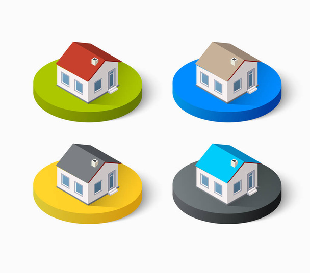 Real Estate isometric - Vector, Image
