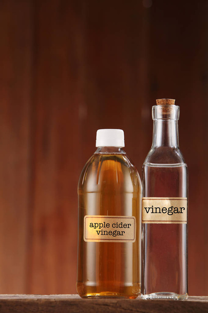 apple cider and white vinegars - 写真・画像