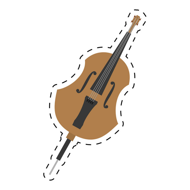 violoncelle orchestre musique classique ligne pointillée
 - Vecteur, image