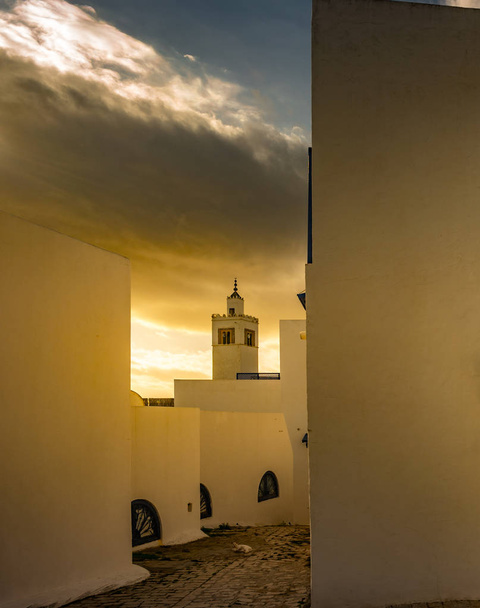 Sidi Bou Said, famouse village with traditional tunisian architecture. - Valokuva, kuva