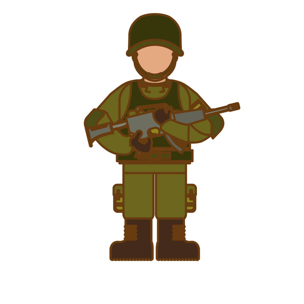 hadsereg ikonok kapcsolódó kép - Vektor, kép