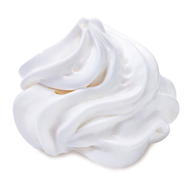 crème schuim geïsoleerd op wit  - Foto, afbeelding