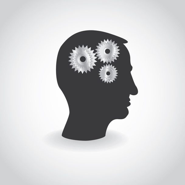Cogs or gears in human head - Photo, Image