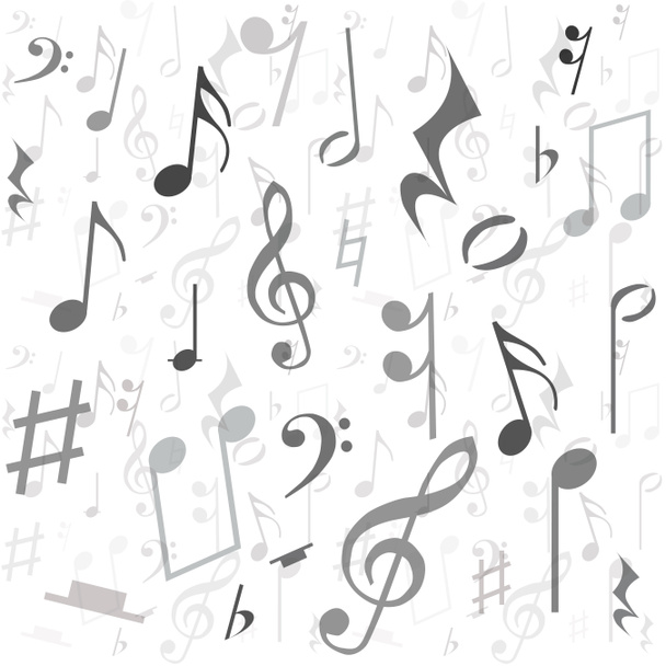 Background created from music notes - Foto, imagen