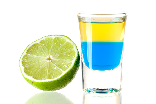 Shot cocktail collection: Blue Tequila - Photo, Image