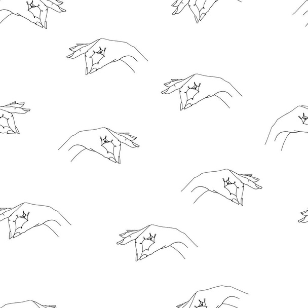 Seamless vector pattern with arms  - Vector, Imagen