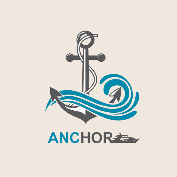 anchor symbol image - Vector, Image