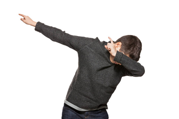 Boy making trend gesture - Fotó, kép