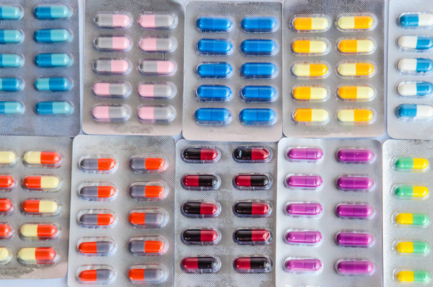 colorful antibiotics and antibacterial  - Photo, Image