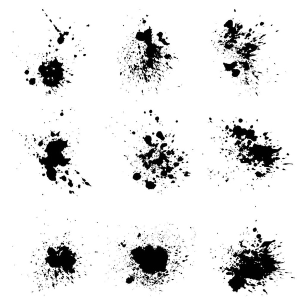set of ink splash - Vector, Image