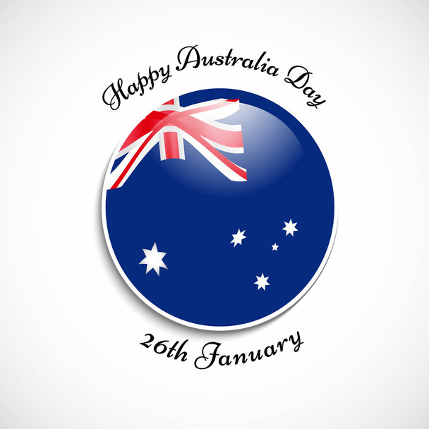 Ілюстрація прапор Австралії для день Австралії - Вектор, зображення