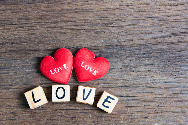Coeur avec alphabet en bois
 - Photo, image