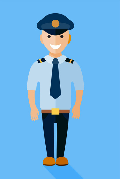 Pilot figure illustration.  - Vektör, Görsel