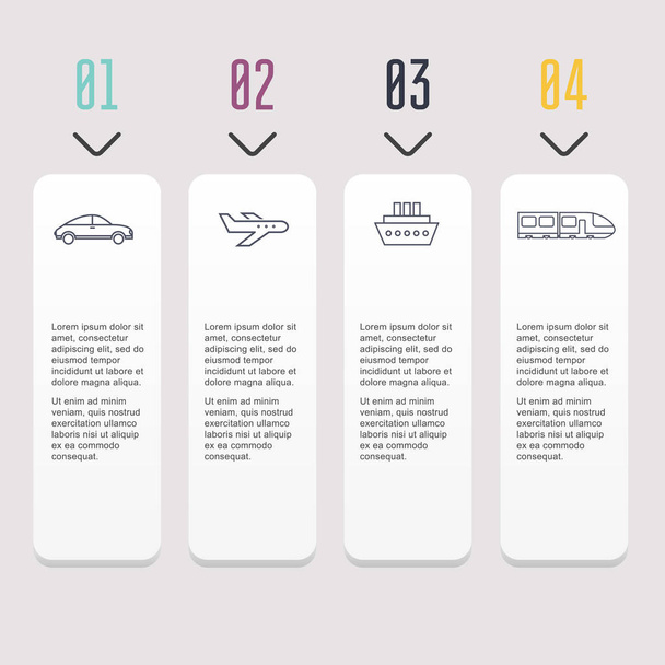 Infographic πρότυπα για τις επιχειρήσεις - Διάνυσμα, εικόνα