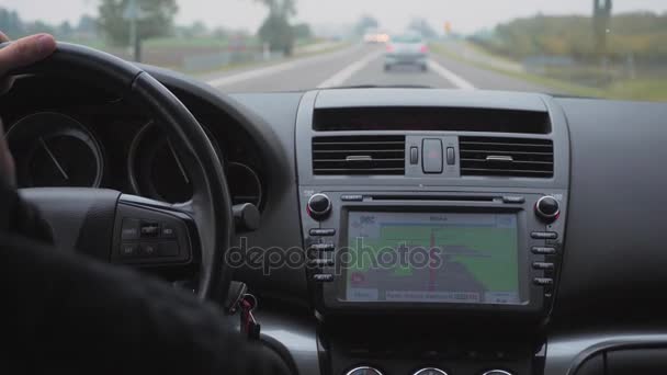 system nawigacji samochodowej - Materiał filmowy, wideo