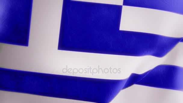 Zpomalený pohyb řeckou vlajku Intro - Záběry, video