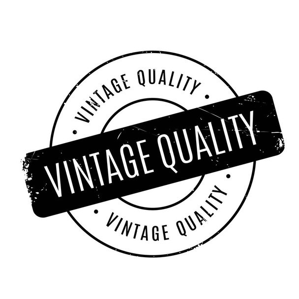 Vintage Quality rubber stamp - Vettoriali, immagini