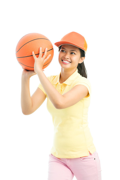 κορίτσι μπάσκετ - Φωτογραφία, εικόνα