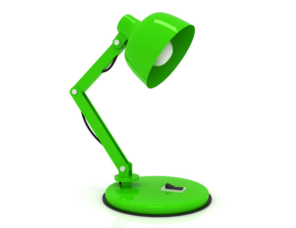lamp tafelconcept. 3D illustratie - Foto, afbeelding