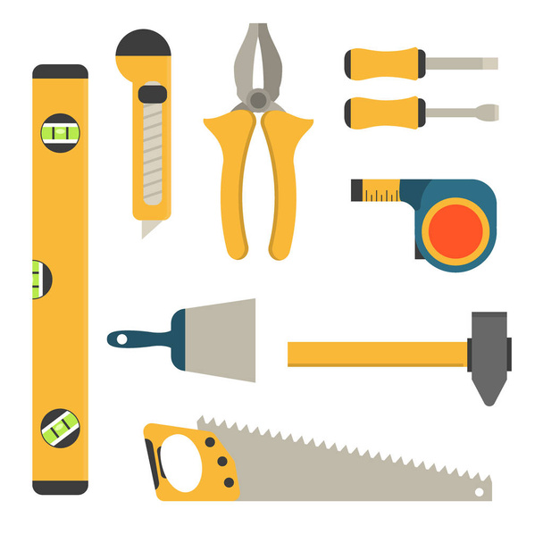 Home repair tools icons. - Vector, Image