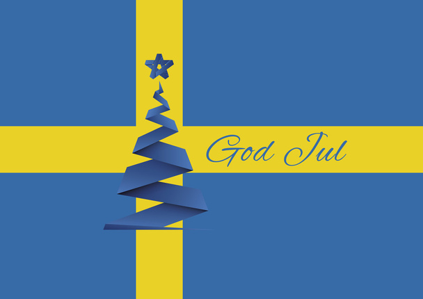 καλά Χριστούγεννα φόντο, διάνυσμα, Θεός Ιουλ, Σουηδία - Διάνυσμα, εικόνα