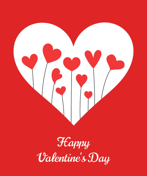 Valentine's Day cute hearts - Vector, Image