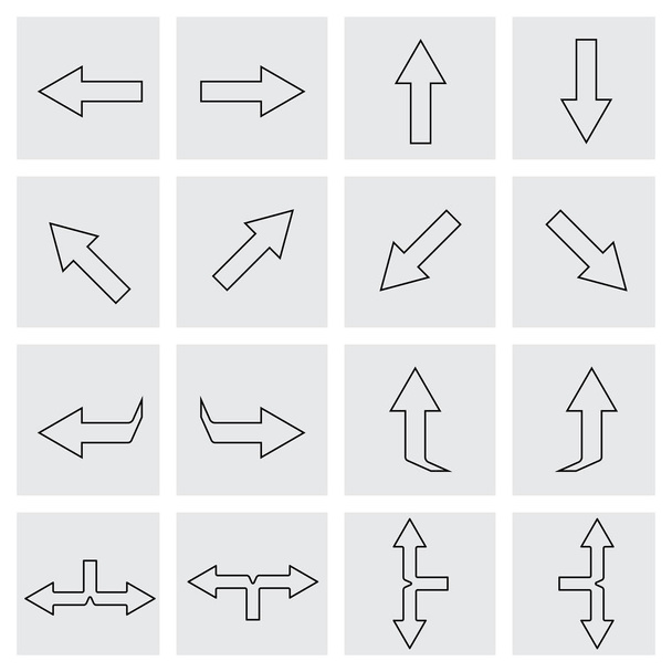 Set arrows banner. Vector illustration. can be used for workflow layout, diagram, web design, infographics. - Вектор,изображение