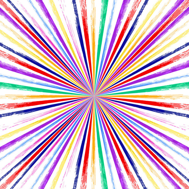 abstrakte Hand gezeichnet Pinsel Farbe Streifen Hintergrund - Vektor, Bild