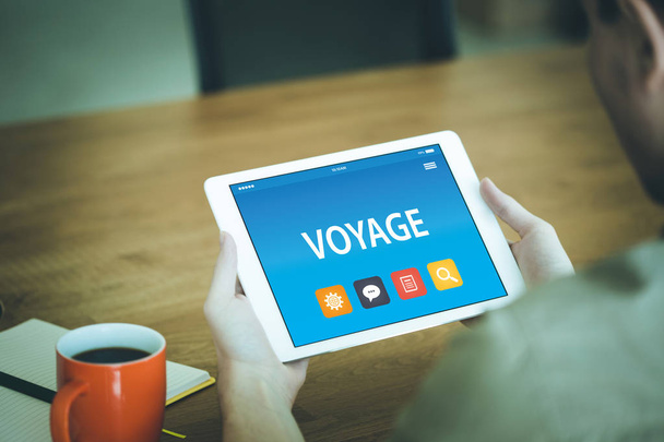 VOYAGE CONCEPT ON TABLET  - Photo, Image