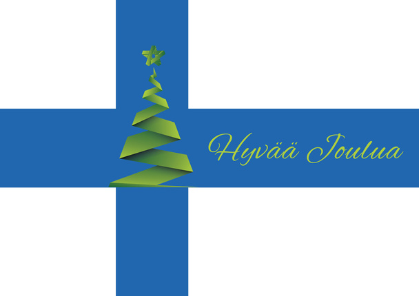 メリー クリスマスの背景、ベクトル、フィンランド - ベクター画像