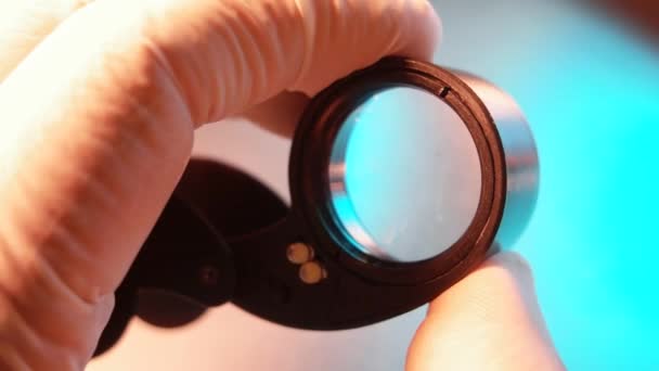 Loupe Magnification Close up  - Footage, Video