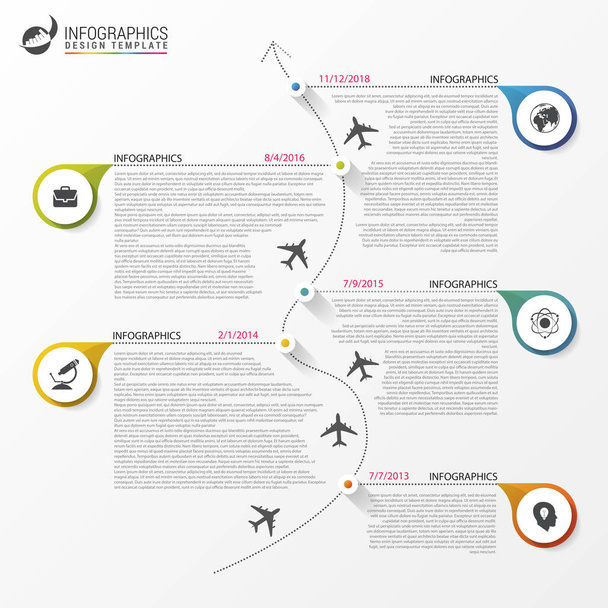 timeline infographics. Business concept. Vector - Vector, Image