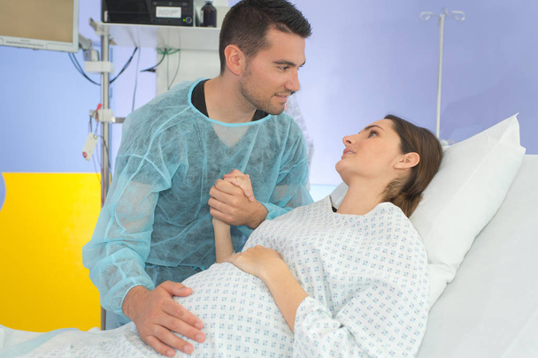 Couple in labour ward - Photo, Image