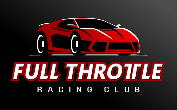 Racing Car Club Logo vetor
 - Vetor, Imagem