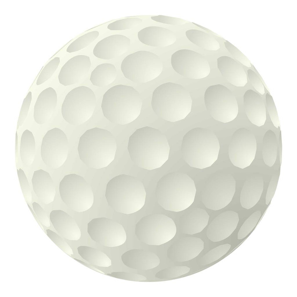 Golf ball icon, cartoon style - Vector, Imagen