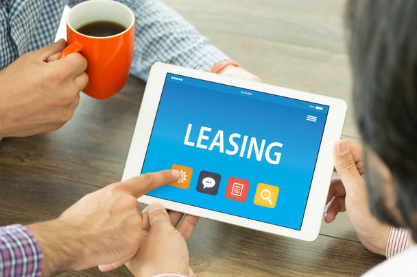 LEASING CONCEPT ON TABLET  - Foto, immagini