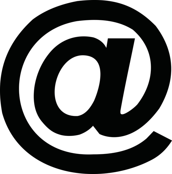 En el icono signo de correo
 - Vector, Imagen