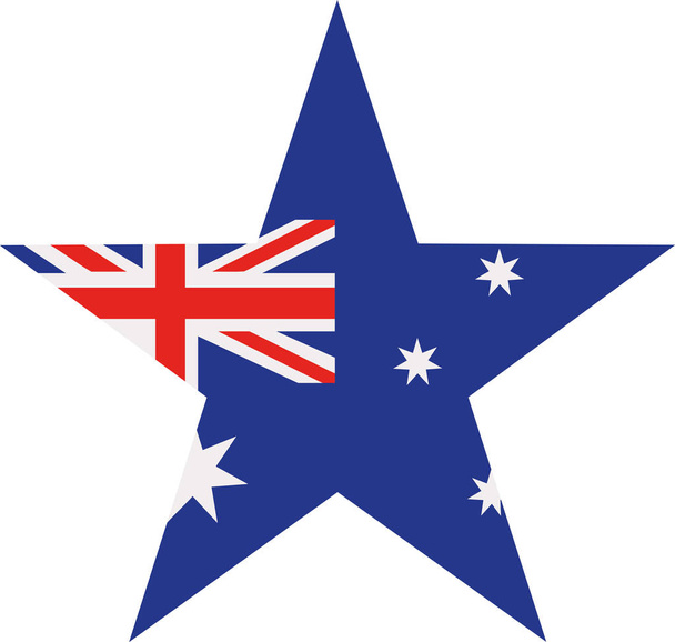 Hvězda vlajka Austrálie - Vektor, obrázek