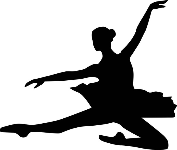 Ballet Silhouette vector - Vektor, obrázek