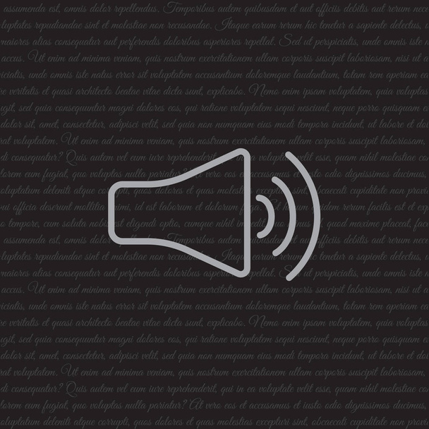 音量アイコンのデザイン - ベクター画像