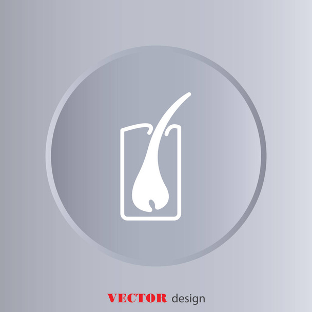 Web icoon van de lijn van haar regeling - Vector, afbeelding
