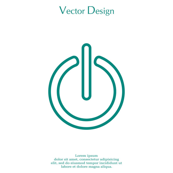 tervezés, Power ikon - Vektor, kép