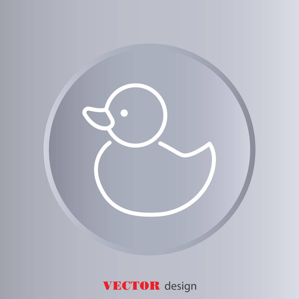 guma ikona kaczka - Wektor, obraz