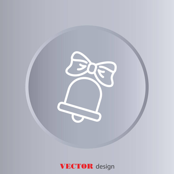 icono de campana escolar
 - Vector, imagen