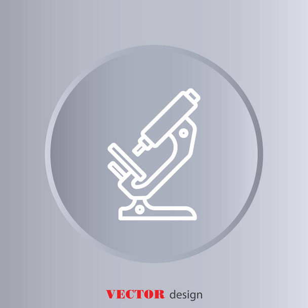 Mikroskop ikona ilustracja - Wektor, obraz