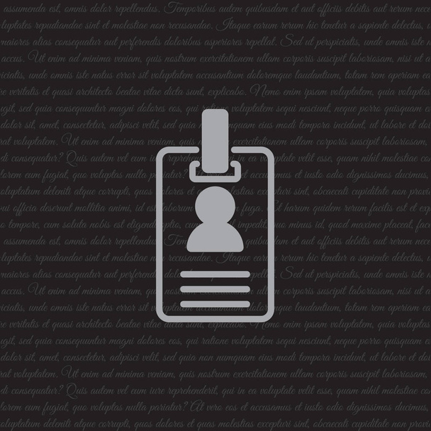 Tarjeta ID con el icono de cierre
 - Vector, Imagen