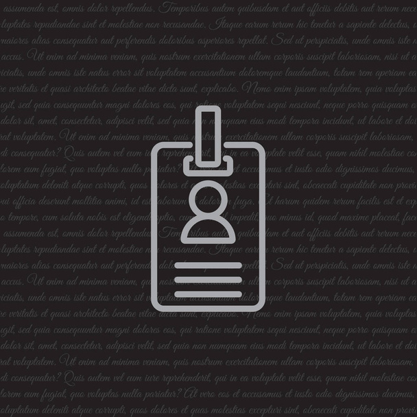 Carta d'identità con icona di chiusura
 - Vettoriali, immagini